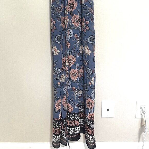 NWT Vince Camuto Size 2 Floral Halter Smocked Maxi Dress - Picture 6 of 10